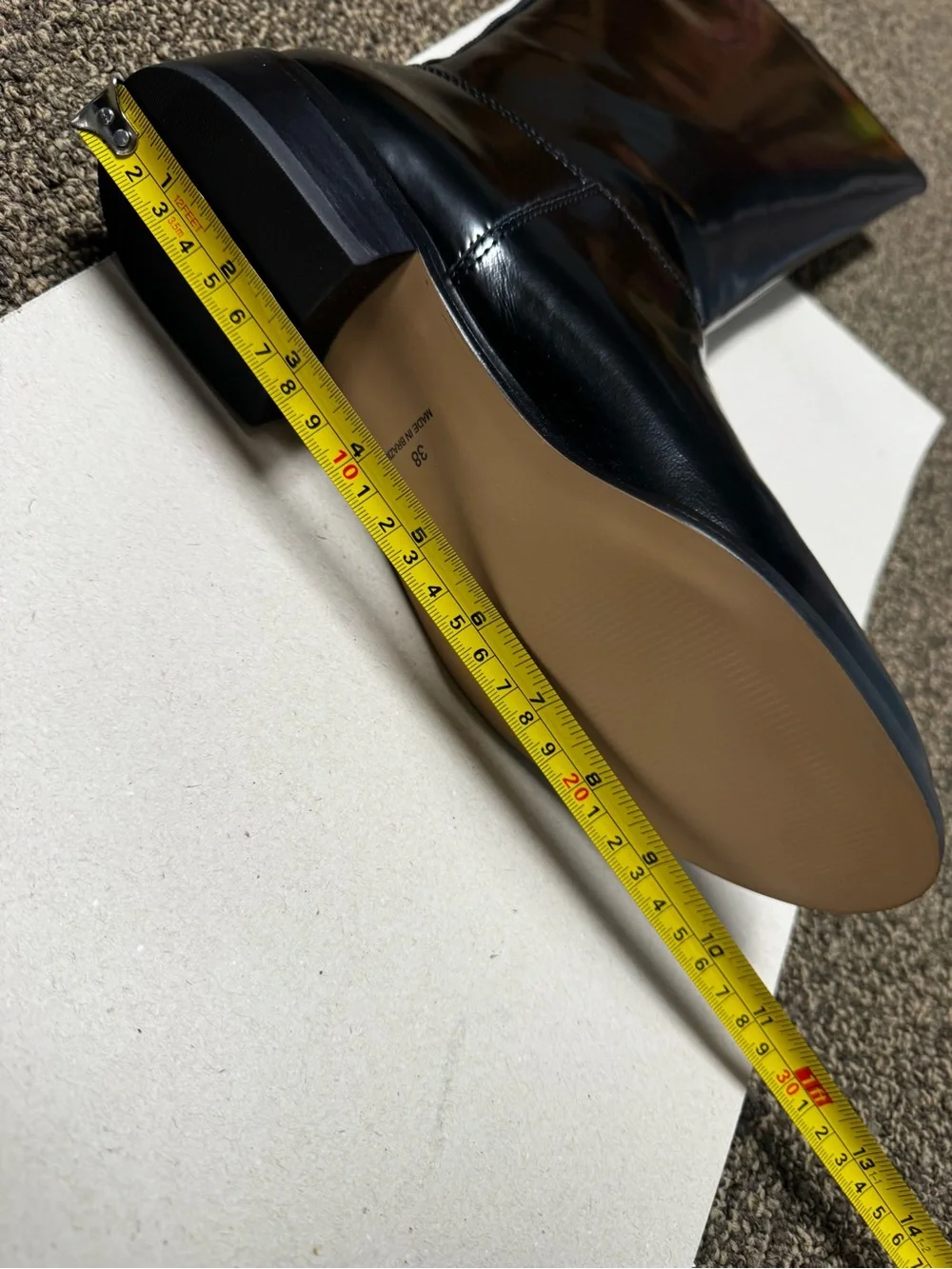Anthropologie Silent D Black Leather Giselle Riding Boots Sz 38 EU / 7 US + Box